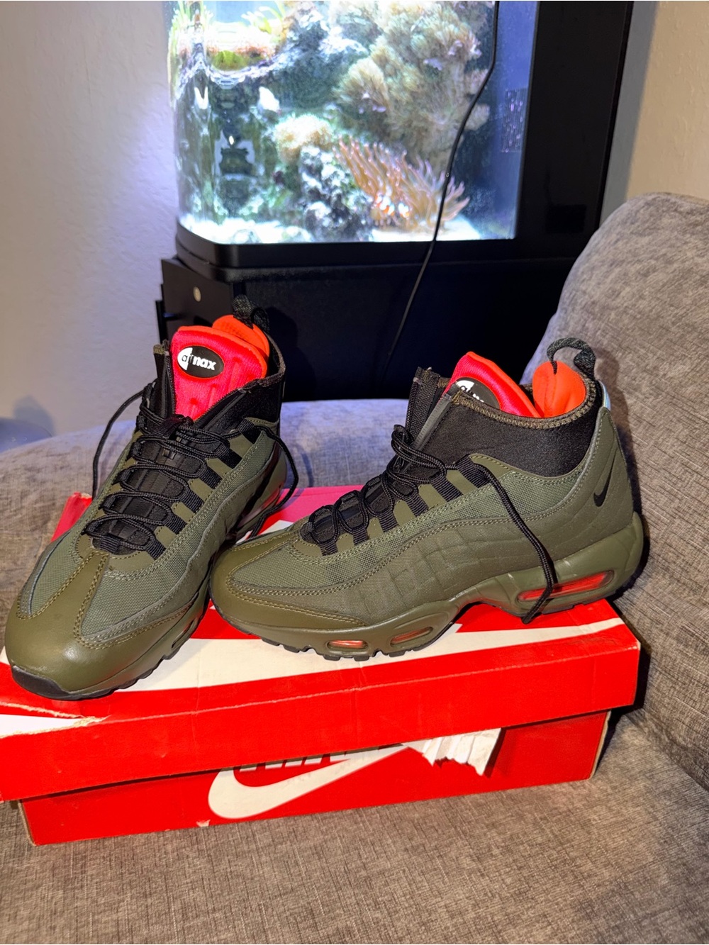 Nike Air Max 95 Sneakerboot Dark Loden Men’s Size 9  Rare